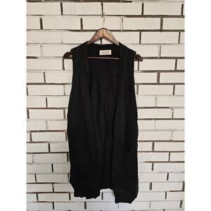 Sasso + Smyth Black Sweater Vest Os